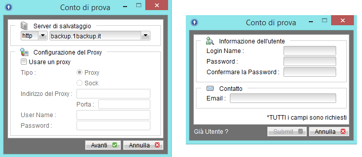 attivazione account